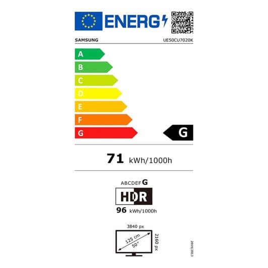 SAMSUNG 50CU7020 - TV 50