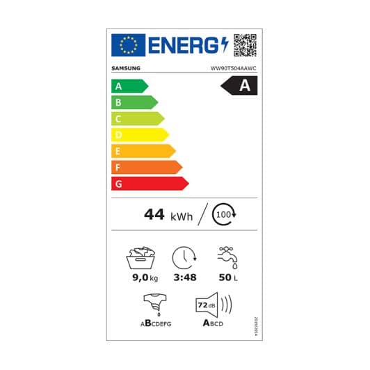 Lave-Linge SAMSUNG WW90T504AAWCS2