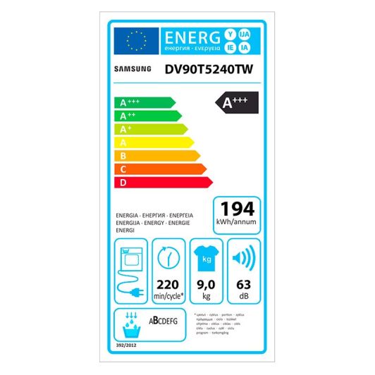 Sèche-Linge SAMSUNG DV-90T5240TWS2