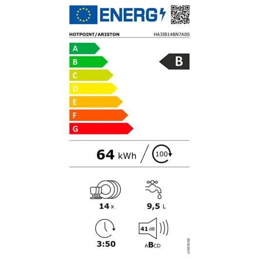 HOTPOINT Lave-vaisselle encastrable HA3IB14BN7A0S B