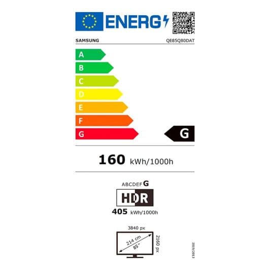 SAMSUNG QE85Q80D - TV 4K 85