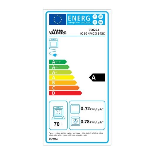 Inductie Fornuis VALBERG IC 60 4MC X343C