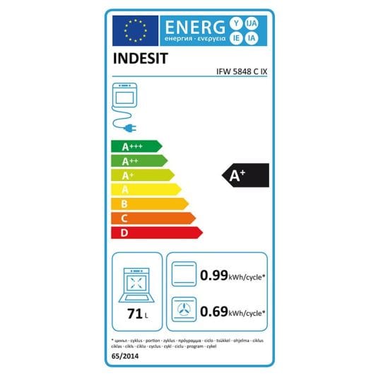 Heteluchtoven INDESIT IFW 5848 C IX