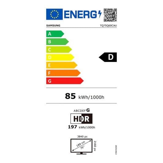 SAMSUNG QE75Q60C - TV 4K QLED 75