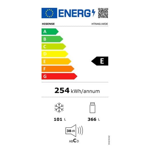 Réfrigérateur combiné HISENSE HTN461WDE