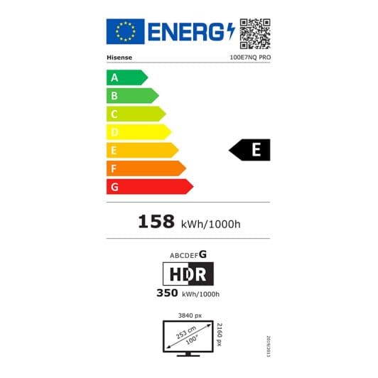 HISENSE 100E7NQ PRO - TV 100