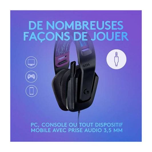 Gaming Hoofdtelefoon LOGITECH G335 ZWART