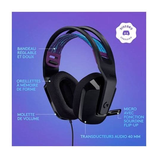 Gaming Hoofdtelefoon LOGITECH G335 ZWART