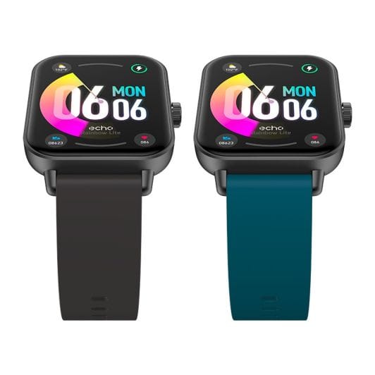 Smartwatch ECHO Rainbow Lite Zwart + armband blauw