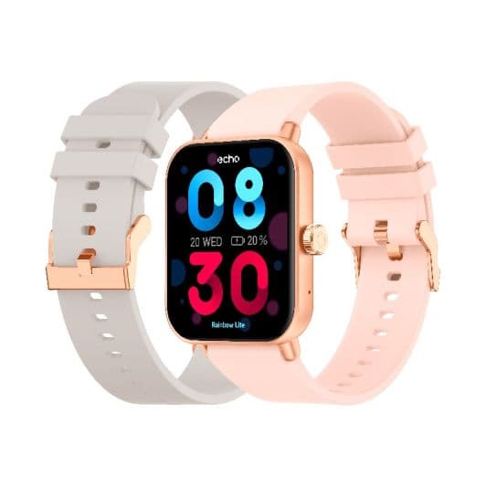 Smartwatch ECHO Rainbow Lite Roze + armband  Grijs