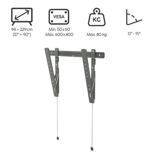 SUPPORT HAMA TV TILT Ultraslim 90