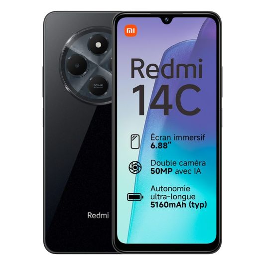 XIAOMI Redmi 14C 128Go Noir