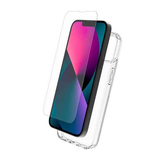 PACK MYWAY COQUE + VERRE TREMPE IPHONE 13