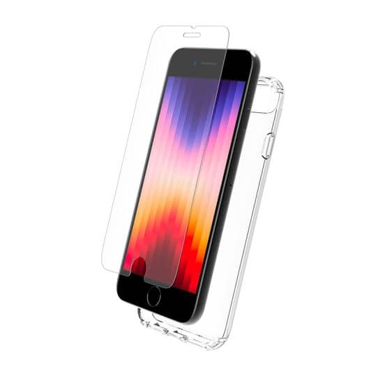 PACK MYWAY COQUE + VERRE TREMPE IPHONE SE 2020