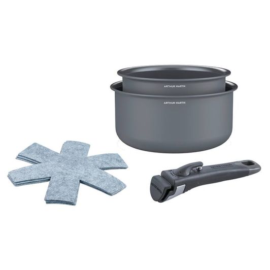 Set ARTHUR MARTIN pannen 16 20cm keramiek