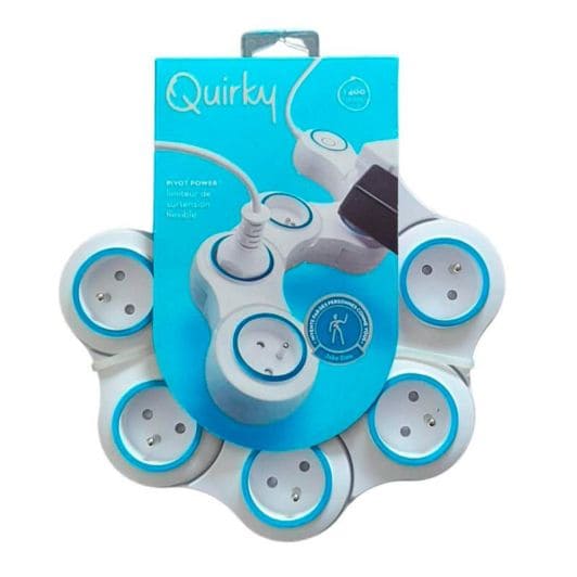 Multiprise QUIRKY articulée 5 +interrupteur