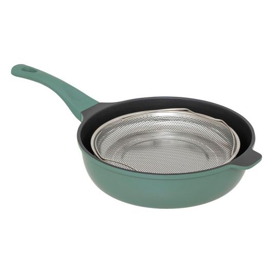 Sauteerpan 28 Cm + mand Groen