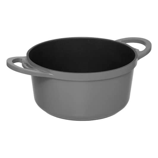 Kookpot 24cm met grijs stoommandje