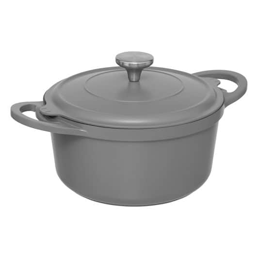 Kookpot 24cm met grijs stoommandje