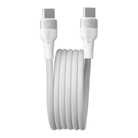 URBAN FACTORY USB-C naar USB-C kabel 1,2M Wit
