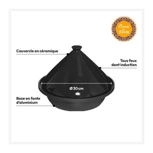 Tajine Keramisch 30 cm inductie