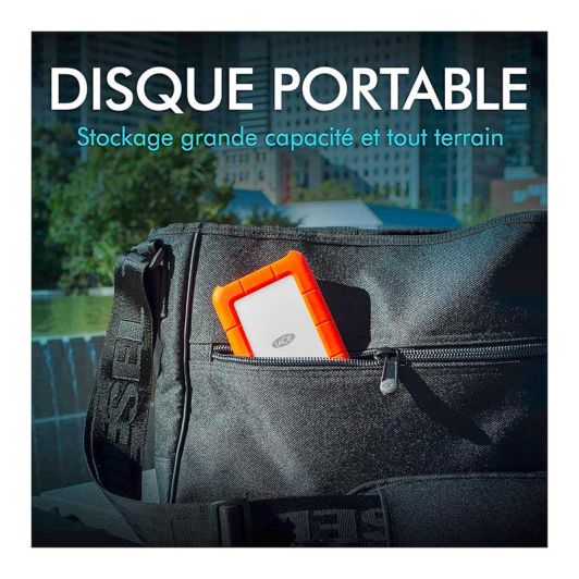 Disque Dur LACIE RUGGED USB-C 2To