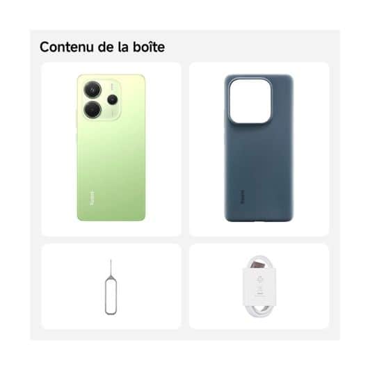 Smartphone XIAOMI Redmi Note 14 4G 256Go Groen + Hoesje