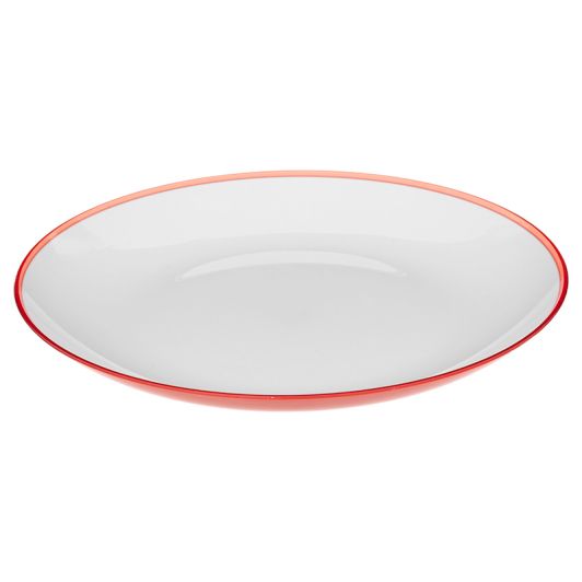 Acryl bord 25 cm roze
