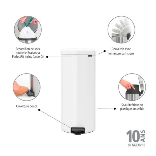 Poubelle BRABANCIA 30 L 