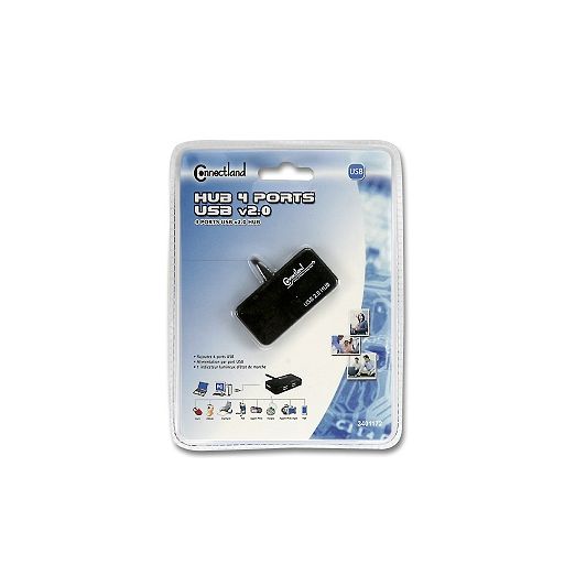 HUB CONNECTLAND 4 poorten USB 2.0