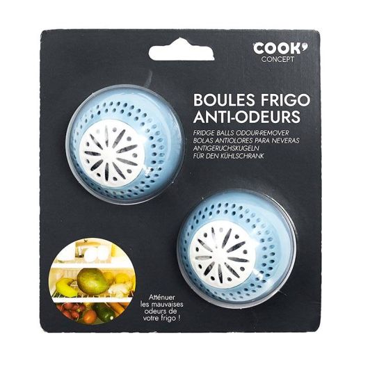 2 boules frigo anti-odeur