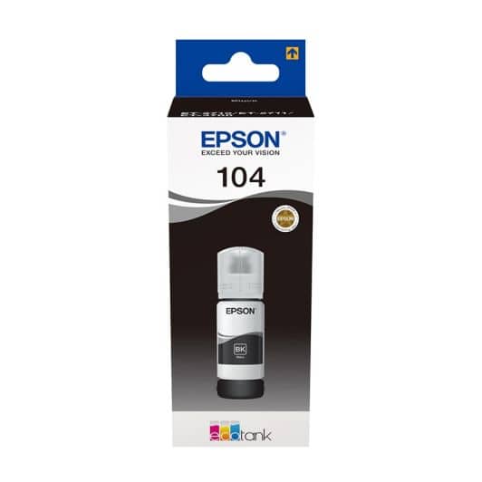 Encre EPSON T104 Ecotank Noir - 65ml