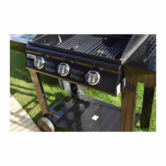 BARBECUE Gaz 3 brûleurs + plancha