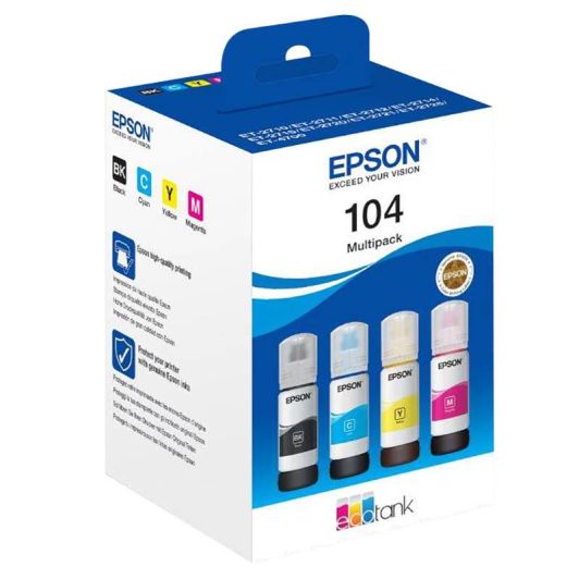 EPSON 104 MultiPack 4 couleurs (Cyan, Magenta, Jaune, Noir)