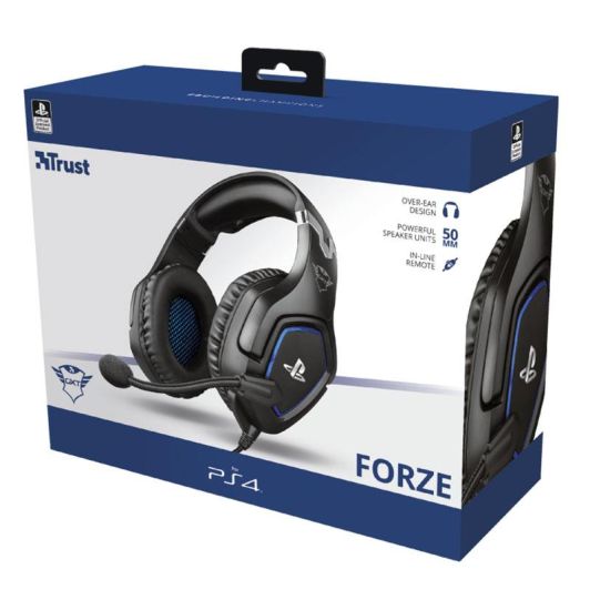 Hoofdtelefoon Micro TRUST gaming FORZE PS4 zwart