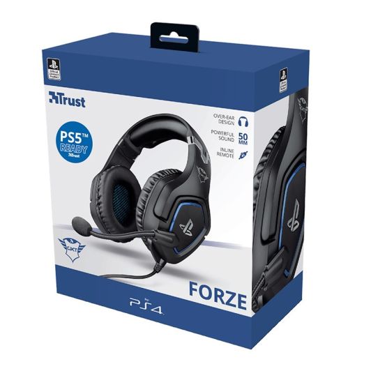 Hoofdtelefoon Micro TRUST gaming FORZE PS4 zwart