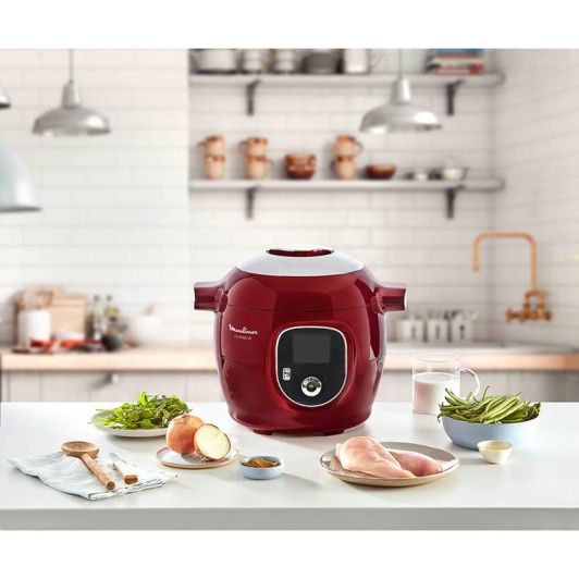 Multicuiseur MOULINEX COOKEO 180 recettes ROUGE CE85B510