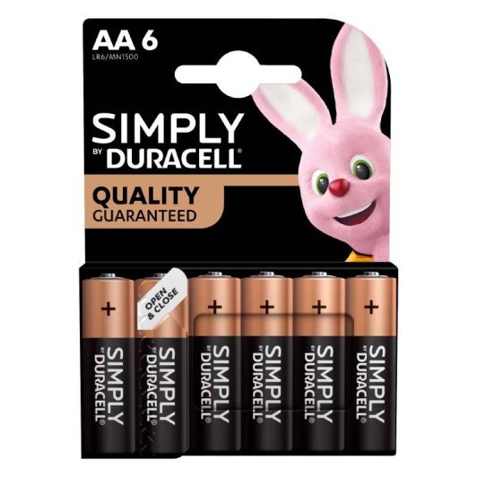 Piles DURACELL Simply AA - LR06 X6