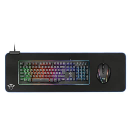 Tapis souris TRUST GXT764 GLIDE-FLEX RGB-BE