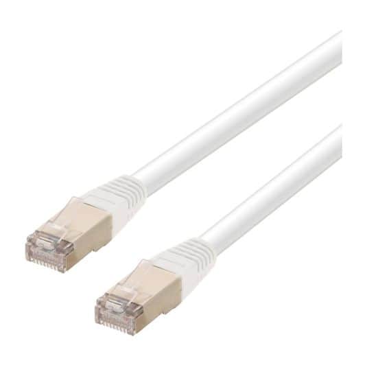 Câble RJ45 ethernet EDENWOOD 100Mb droit blanc 10m