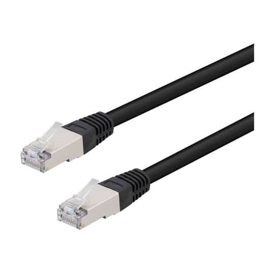 Câble RJ45 ethernet EDENWOOD 100Mb croisé noir 10m