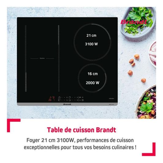 Plaque de cuisson induction BRANDT BPI 6428 UB