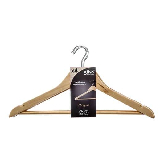 Houten kleerhangers x4