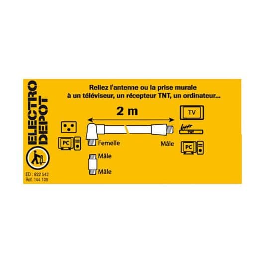 Verlengsnoer EDENWOOD COAXIAL 9,52 M/V-M