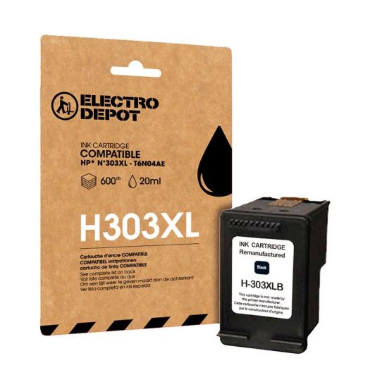 Cartouche d'encre ELECTRO DEPOT compatible HP H303 noir XL 