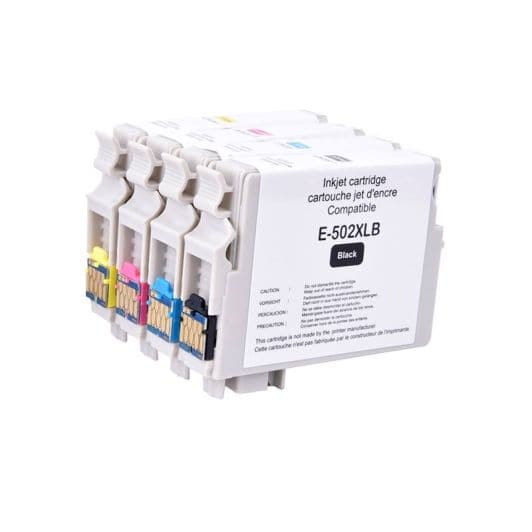 Cartouche d'encre ELECTRO DEPOT compatible Epson E502 pack XL noir et couleurs(Jumelle)