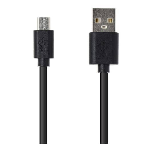 CABLE DE CHARGE HIGH ONE 1M NOIR MICRO USB