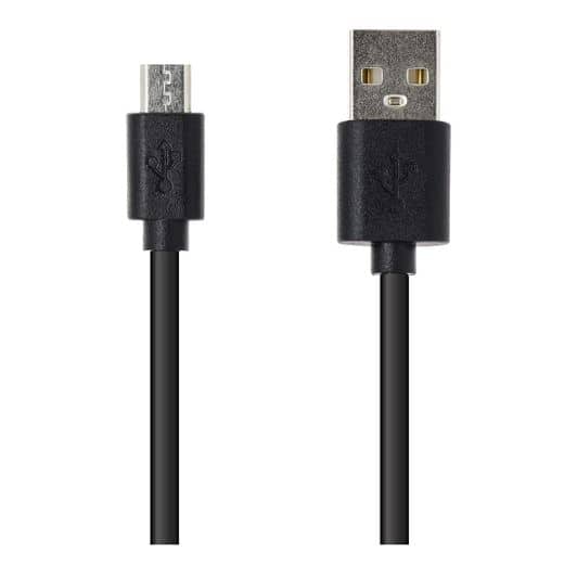 CABLE MICRO USB 2.5M EDENWOOD NOIR 