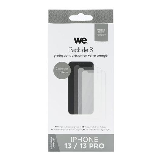 Pack WE 3 * GEHARDEND GLAS  IPHONE 13/13 PRO