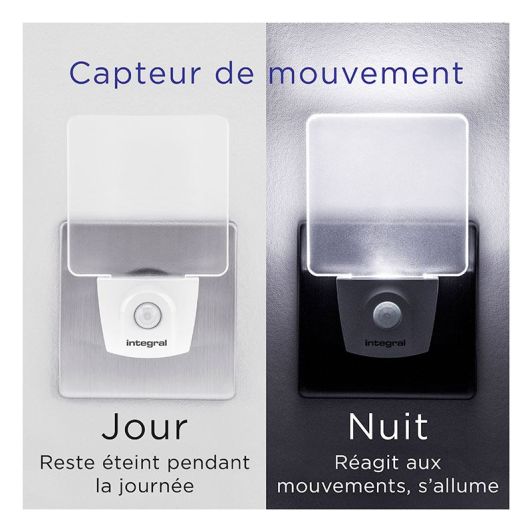 Veilleuse LED INTEGRAL détecteur de mouvements